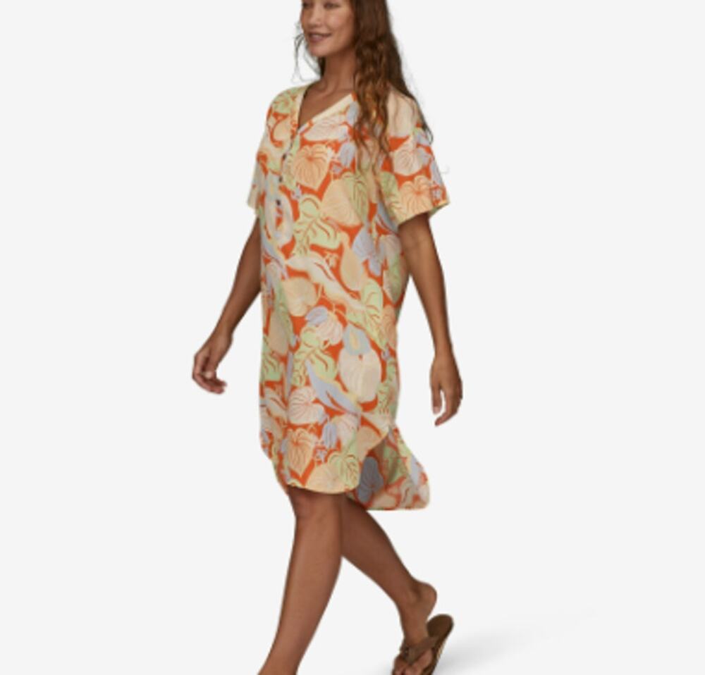 Patagonia Short Sleeved Pataloha Dress NWT Women's Sz XS Floral Hawaiian Mini